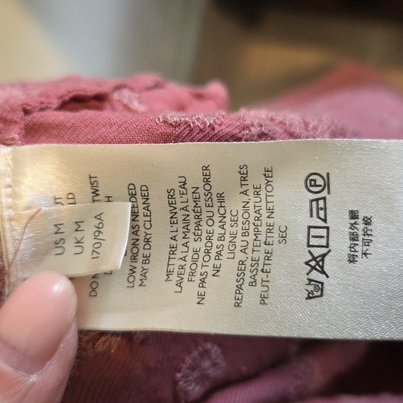 Anthropologie Pilcro embroidered boho button down top Sz M - Picture 10 of 11